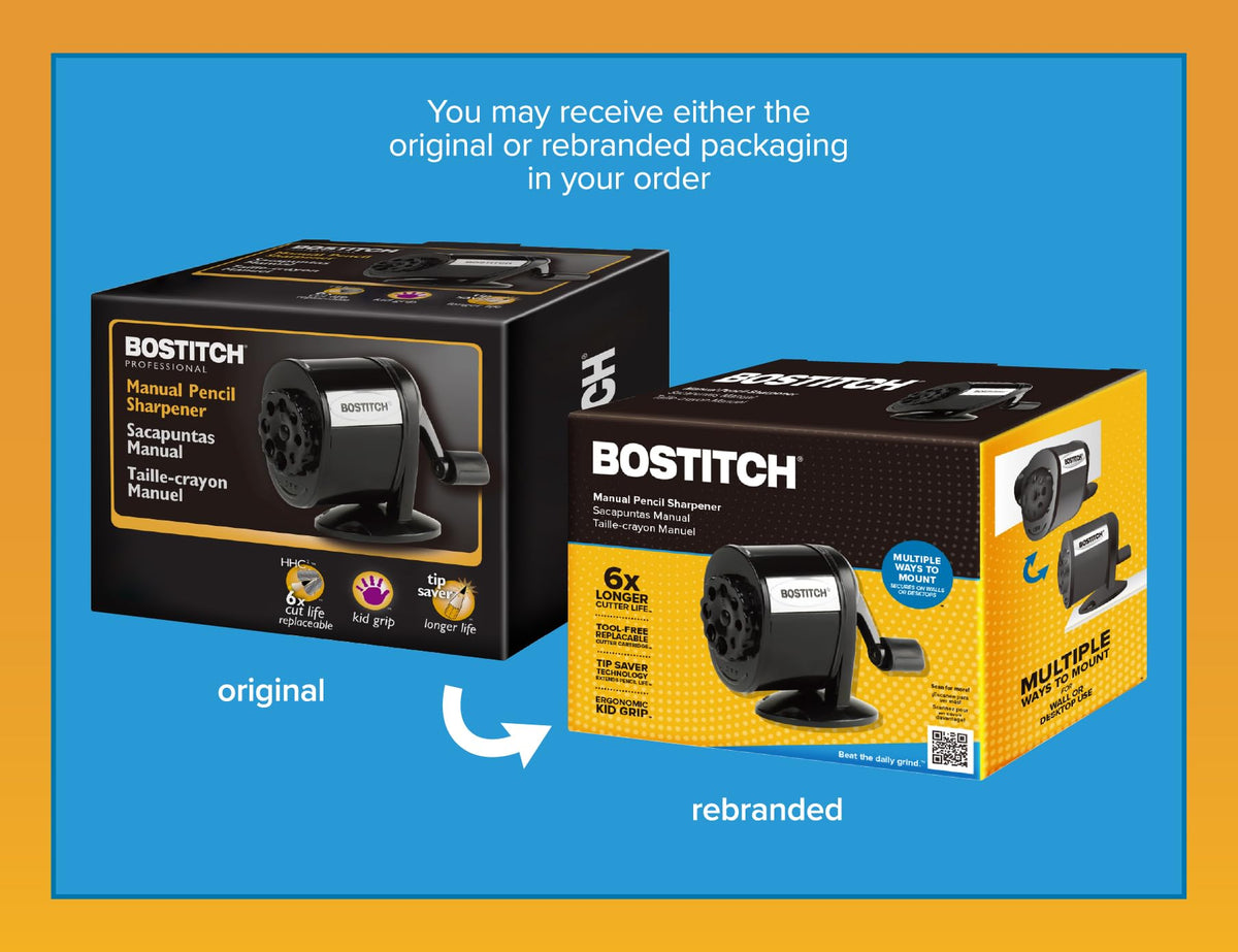 Bostitch Pencil Sharpener MPS1-BLK, 2.68"D x 5.5"W x 4.33"H – view 7