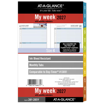 AT-A-GLANCE Planner 281-285Y, 5.5" x 8.5"