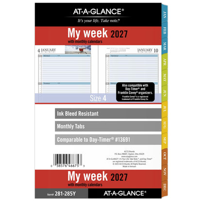 AT-A-GLANCE Planner 281-285Y, 5.5" x 8.5"