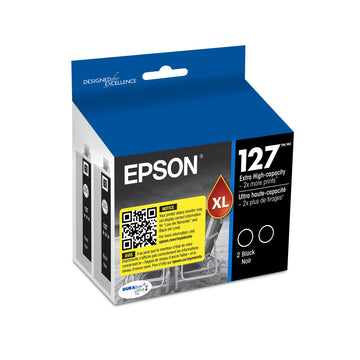 Epson Inkjet Printer Ink T127120-S, Dual pack, 2 Count