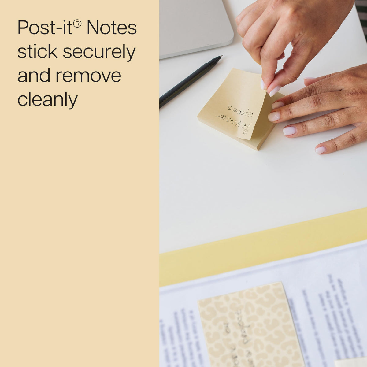 Post-it Self Stick Note 3321-PP-SO, 2.9" x 3" – view 4