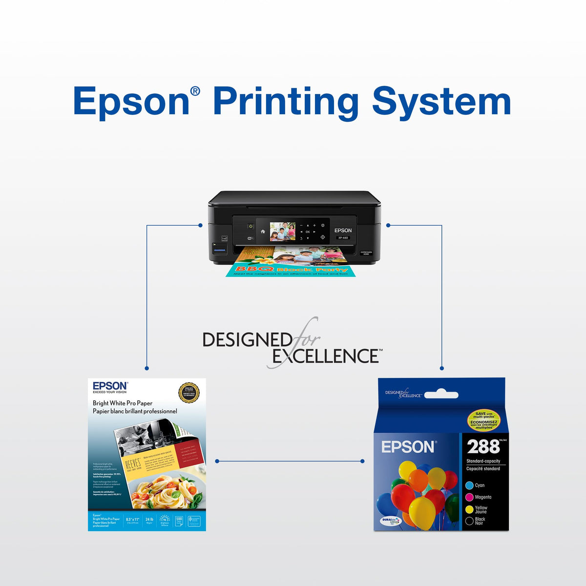 Epson Inkjet Printer Ink T288120-D2, Standard Capacity, 2 Count – view 5