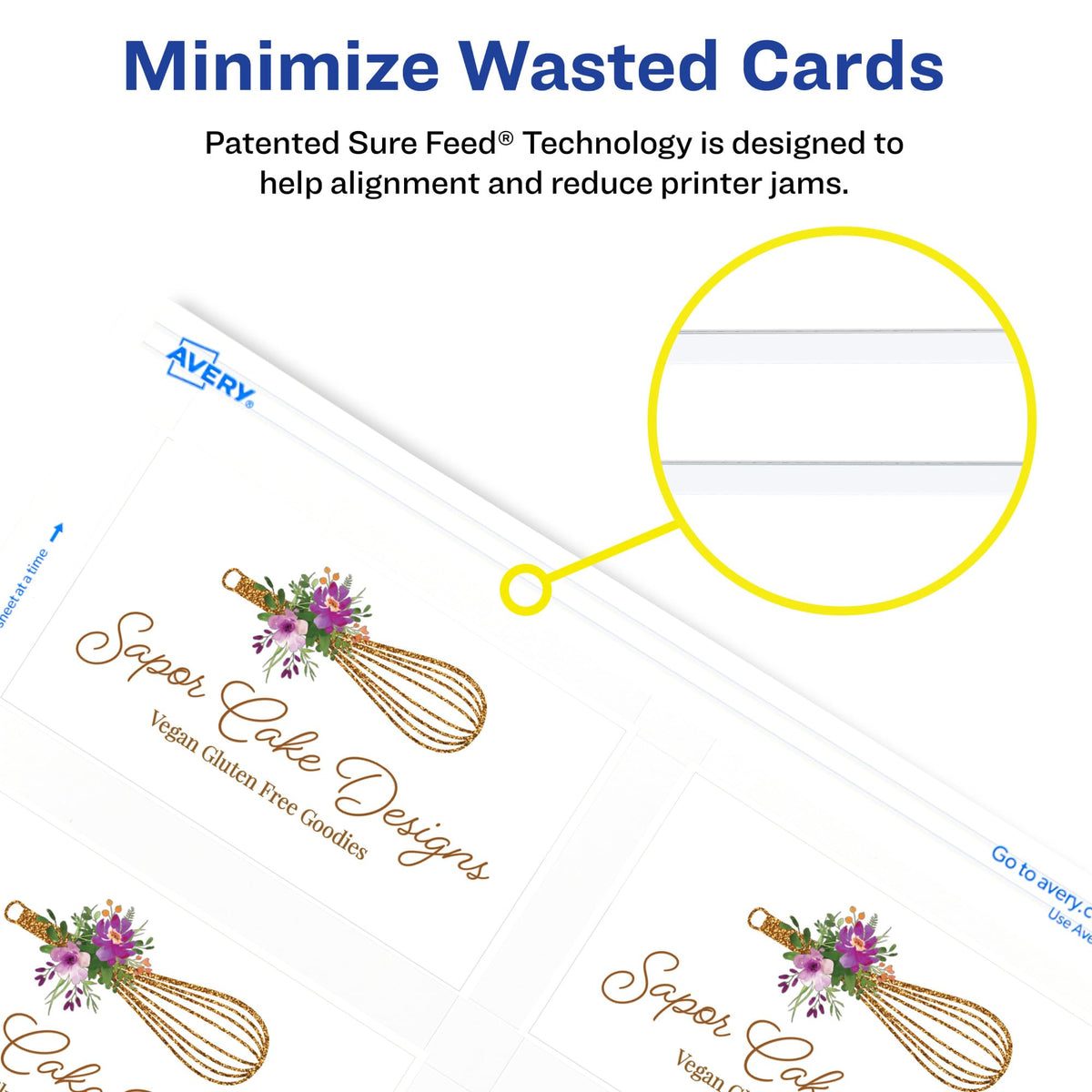 Avery Card Stock 5877, 2" x 3.5", 400 Count – view 4