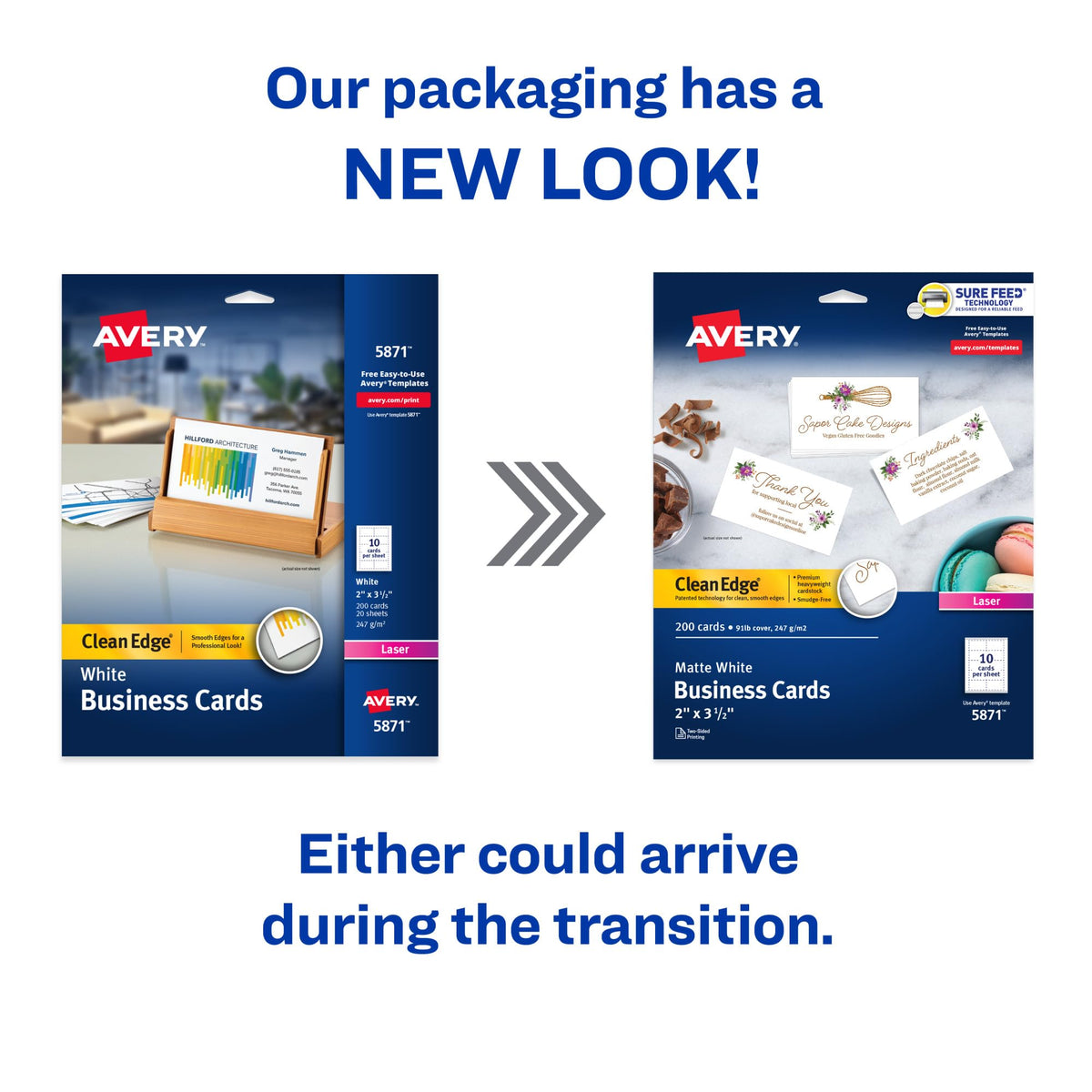 Avery Card Stock 5871, 2" x 3.5" – view 2