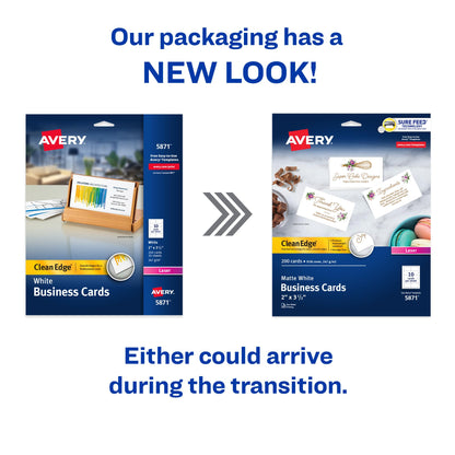 Avery Card Stock 5871, 2" x 3.5" – view 2