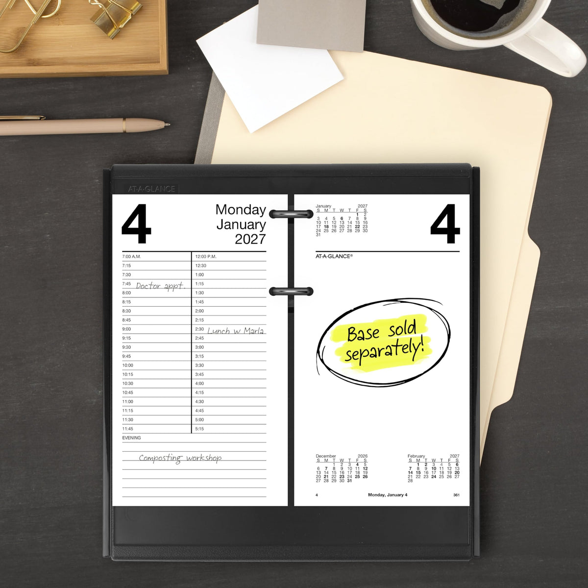 AT-A-GLANCE Calendar E21050, 4.5" x 8" – view 2