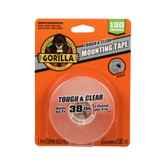 GORILLA GG104486 Mounting Tape, 1" x 150", Clear