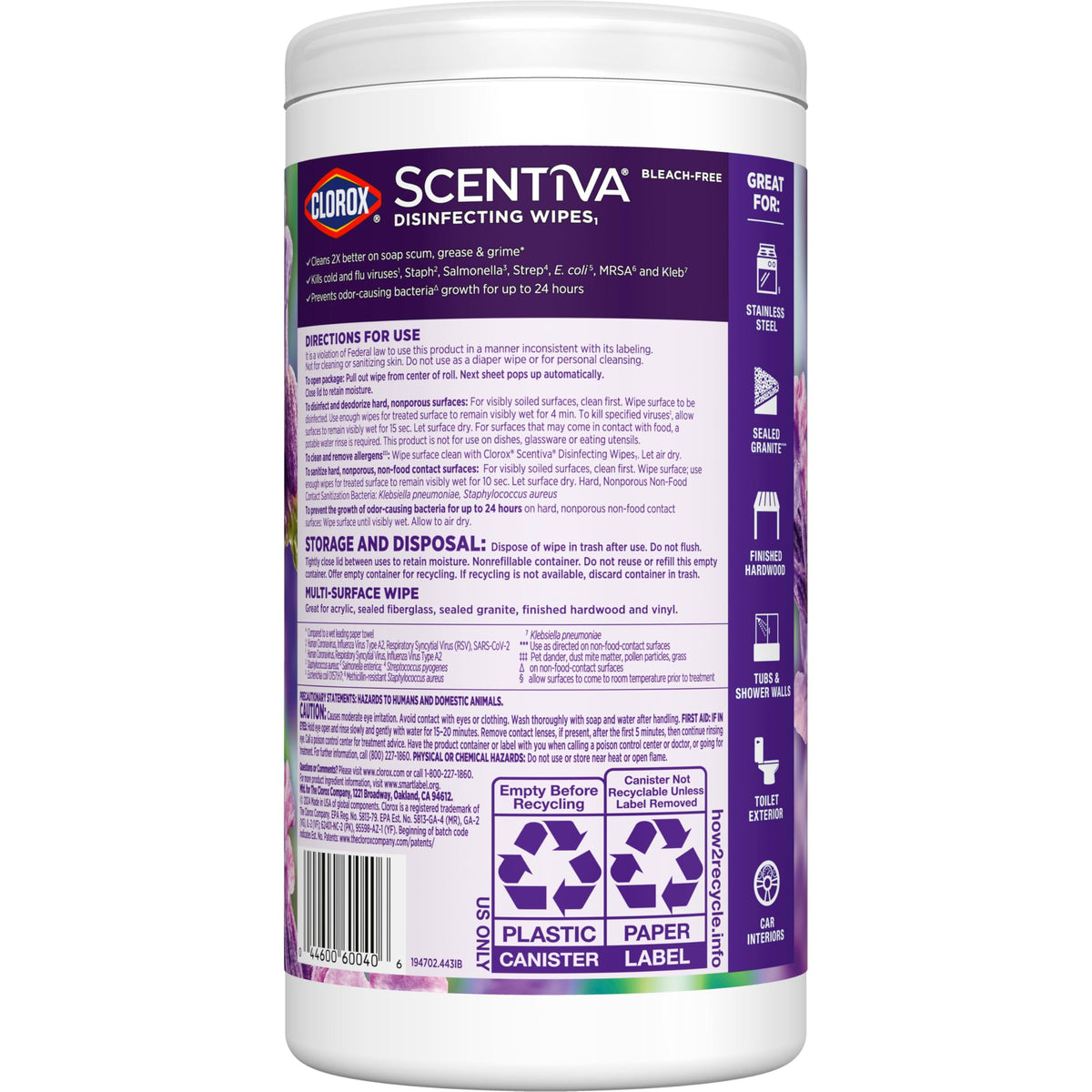 Clorox Surface Cleaning Wipe CLO60040, 75 Count – view 12