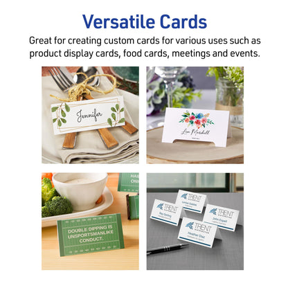 Avery Card Stock 5011, 1-7/16" x 3-3/4" - 150 Cards – view 6