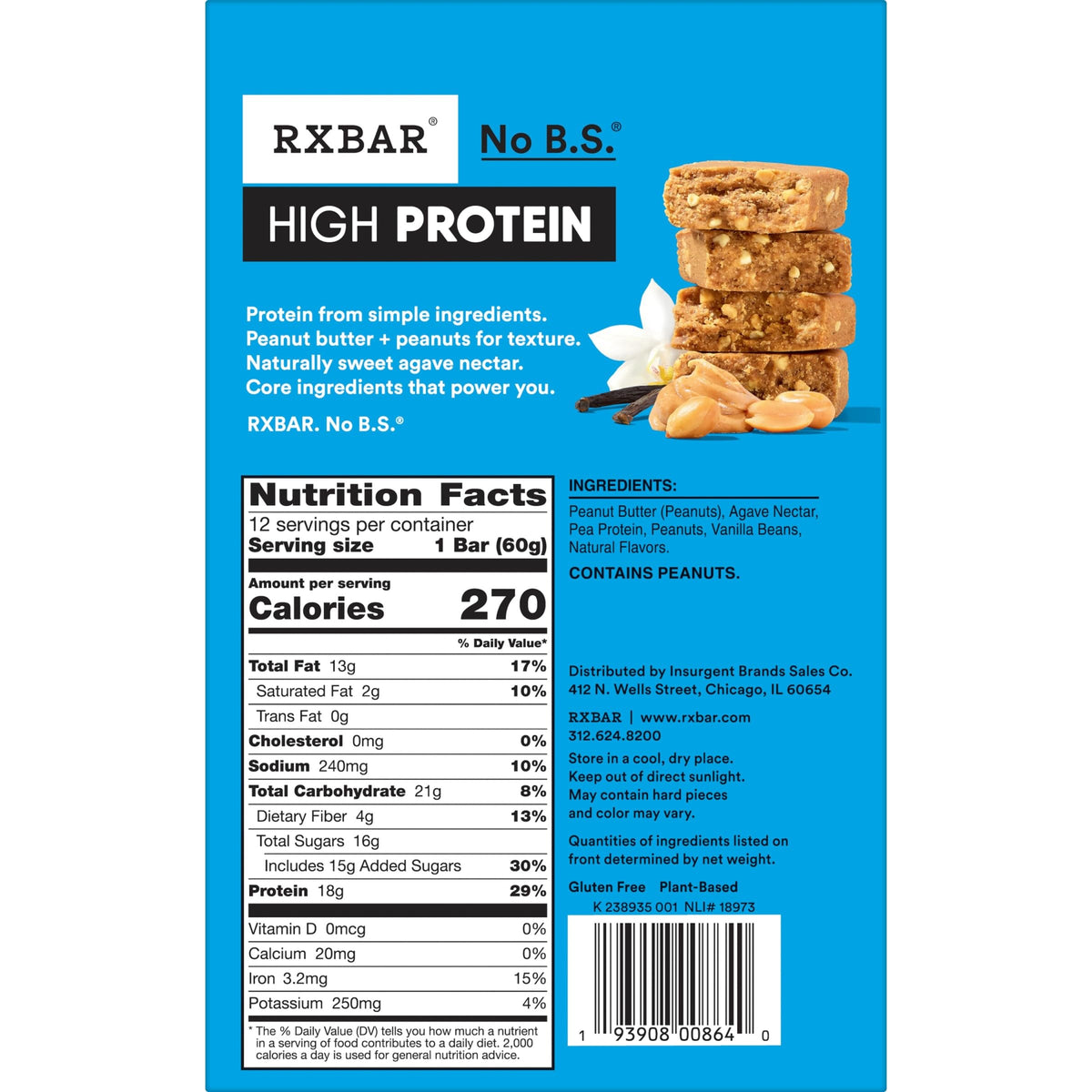RXBAR Snack Food Bar 0193908008640, 12 Count – view 2