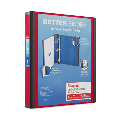 Staples Storage Binder ST55844-CCVS, 1-Inch, 3 Count