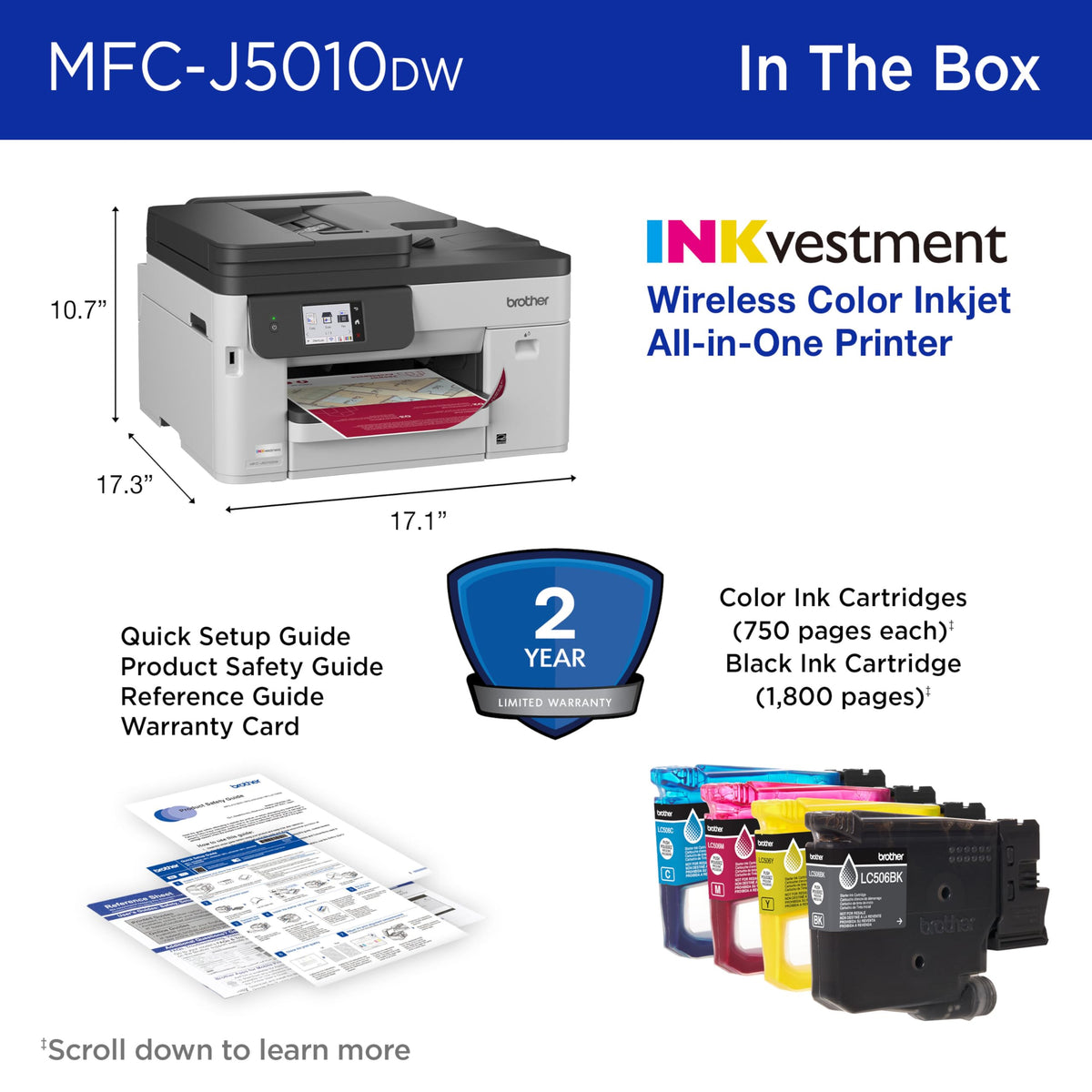 Brother Printer MFCJ5010DW, Standard – view 9