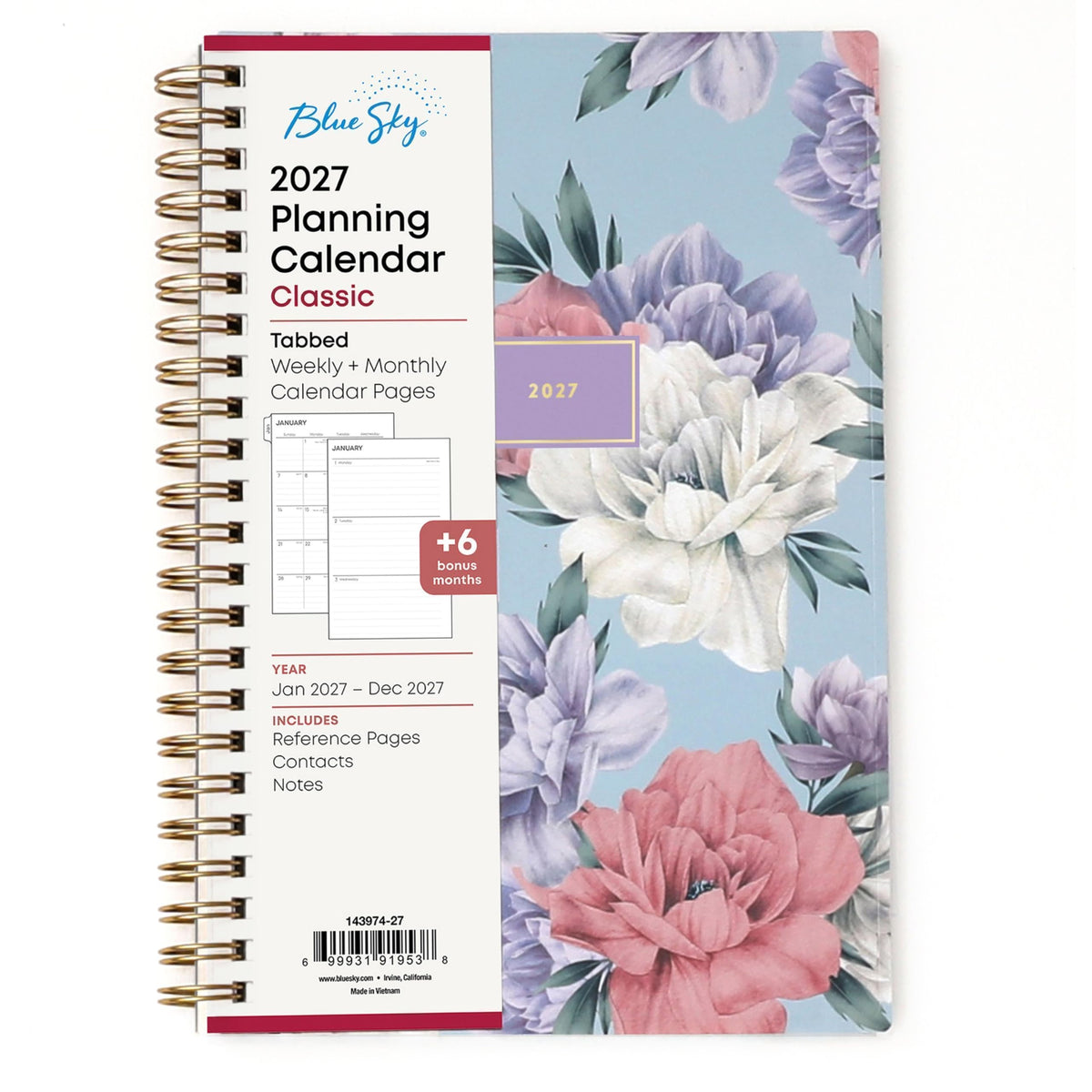 Blue Sky Planner 143974-27AMZ, 5" x 8"