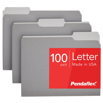 Pendaflex File Folder 152 1/3 GRA, 1 Box, 100 Count