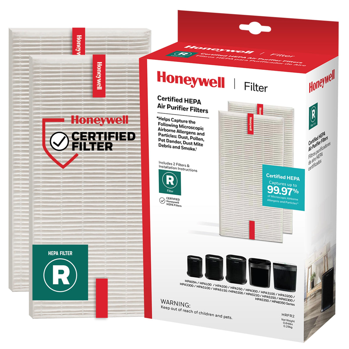 Honeywell Hvac Air Filter HRFR3V3, 4.9" x 6.7" x 10.3"