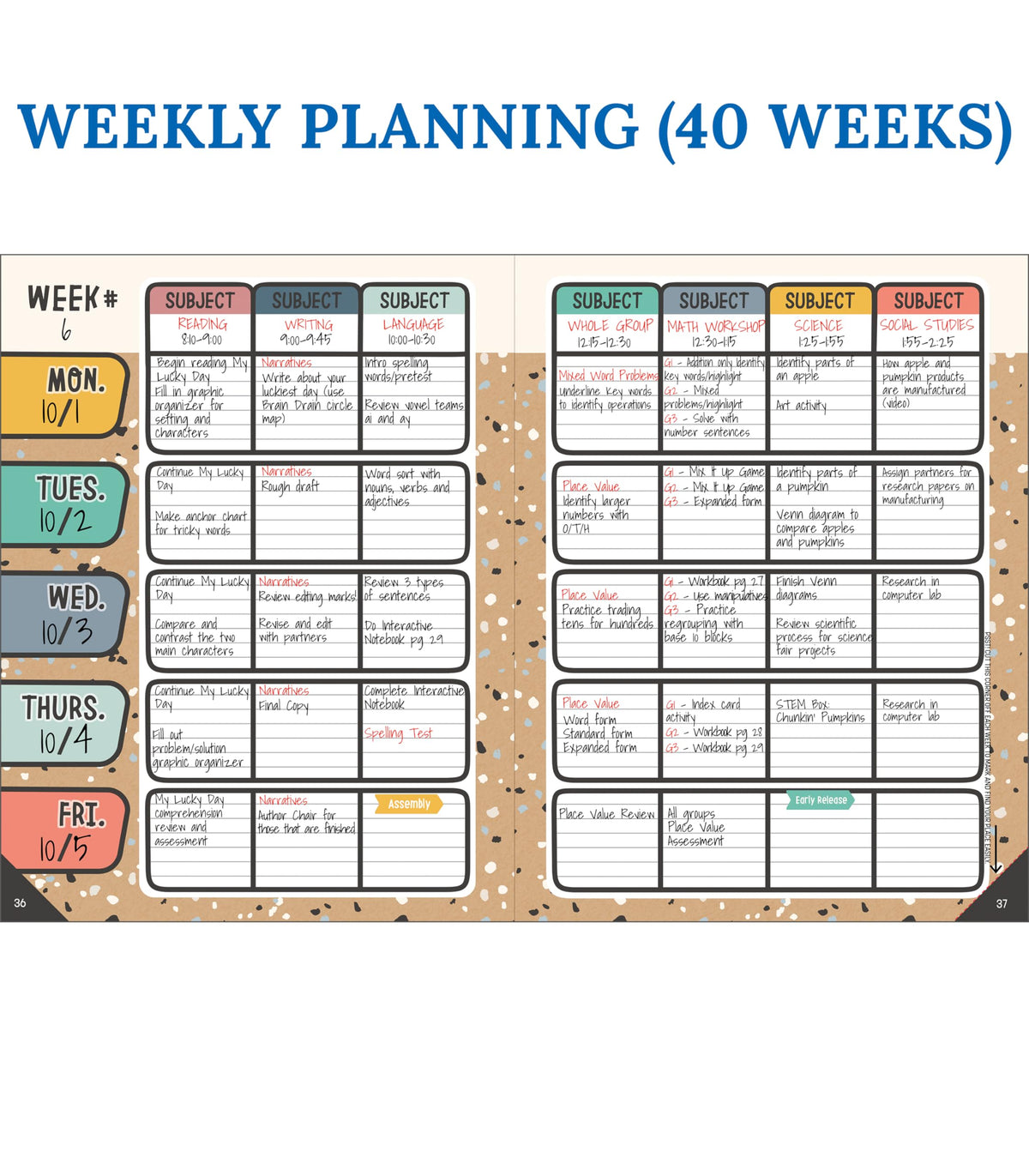 Carson Dellosa Education Planner 105047, 8 in X 11 in, 1.1 Count – view 3