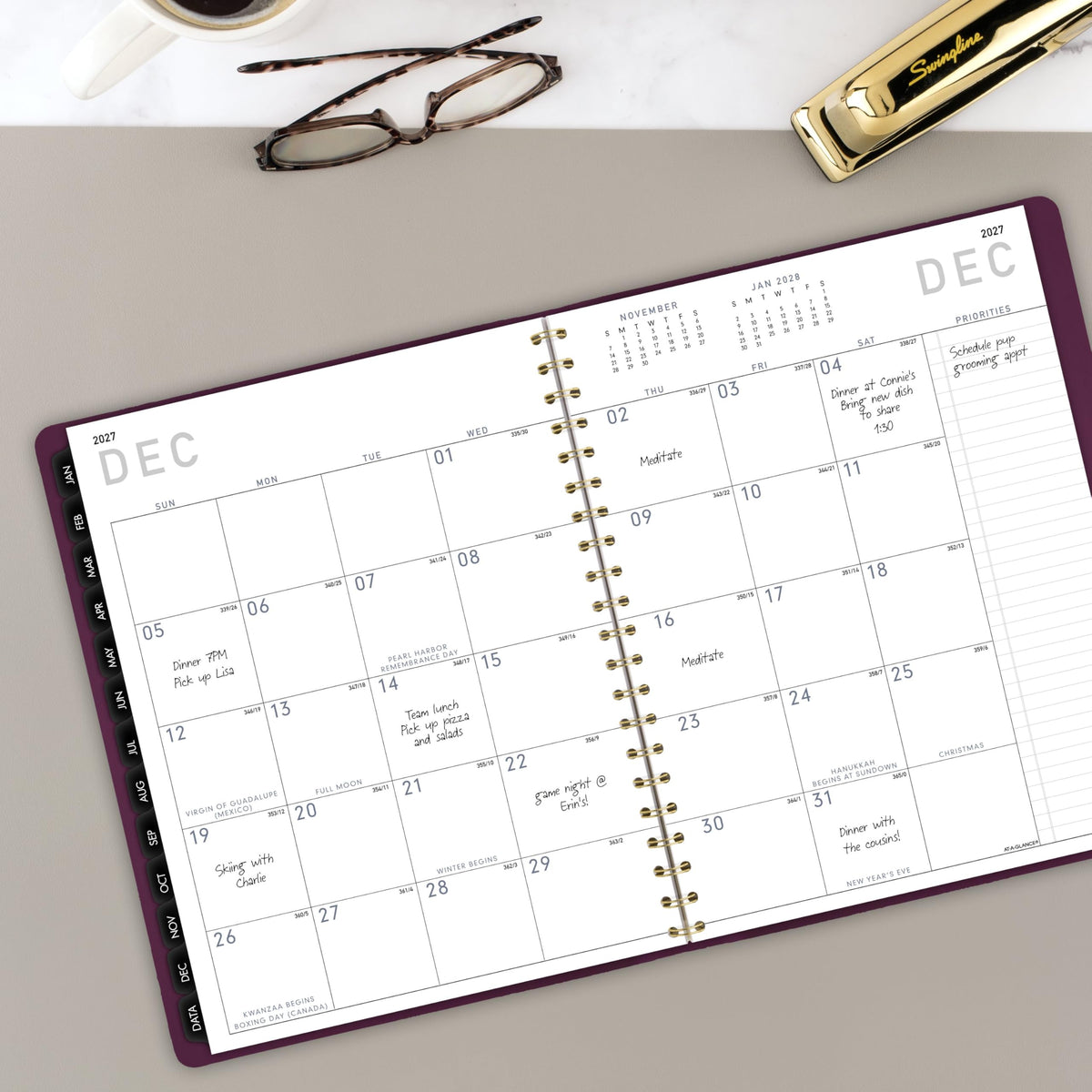 AT-A-GLANCE Planner 70940X14, 8.25" x 11" – view 3