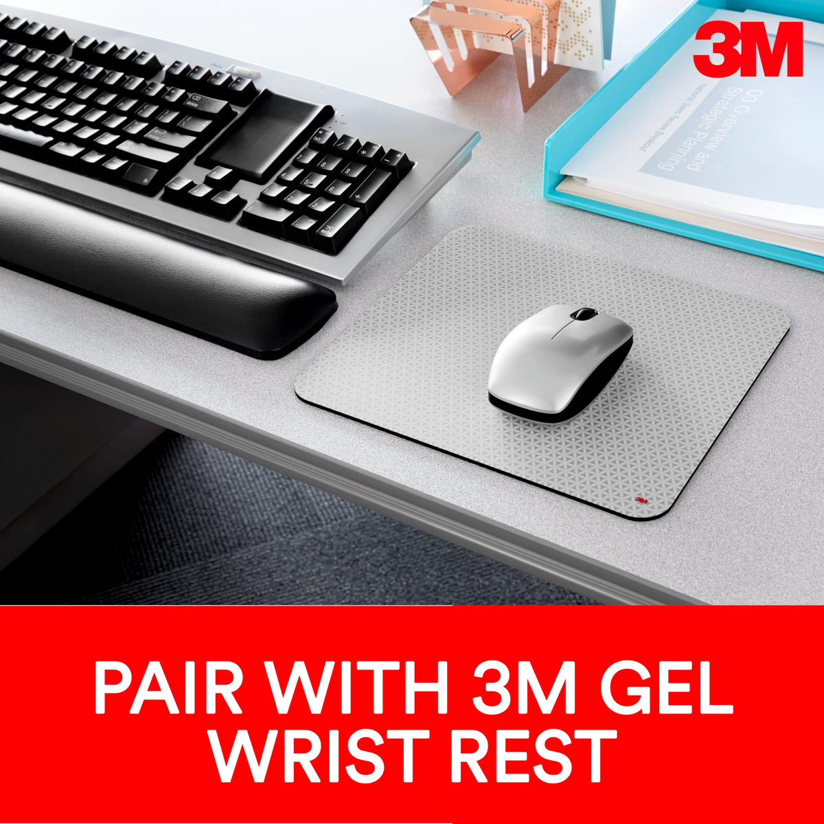 3M Mouse Pad MP114-BSD1, 8L x 9W in – view 6