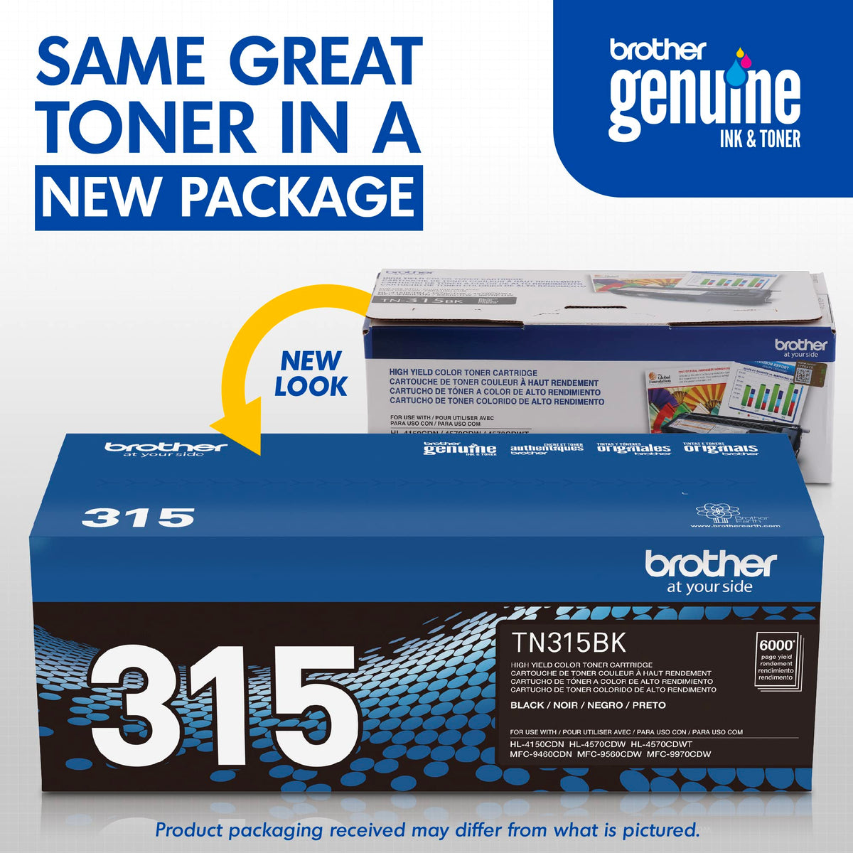 Brother Laser Printer Toner TN315BK, High Yield – view 3