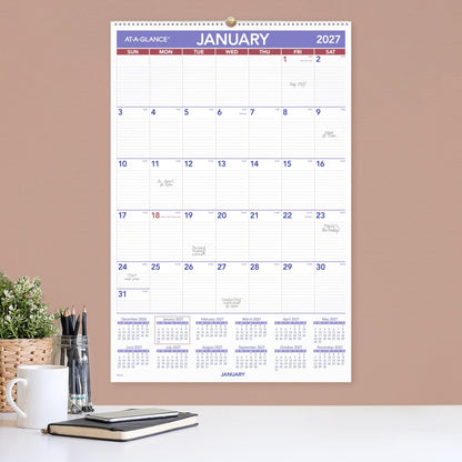 AT-A-GLANCE Calendar PM428, 20"W x 30"H – view 3