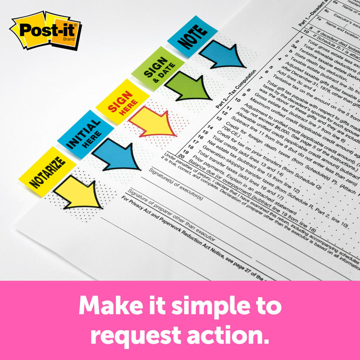 Post-it Self Stick Note 680-HVSD, 1" Wide, 200 Count – view 3