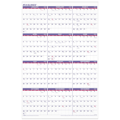 AT-A-GLANCE Calendar PM1228, 24"W x 36"H