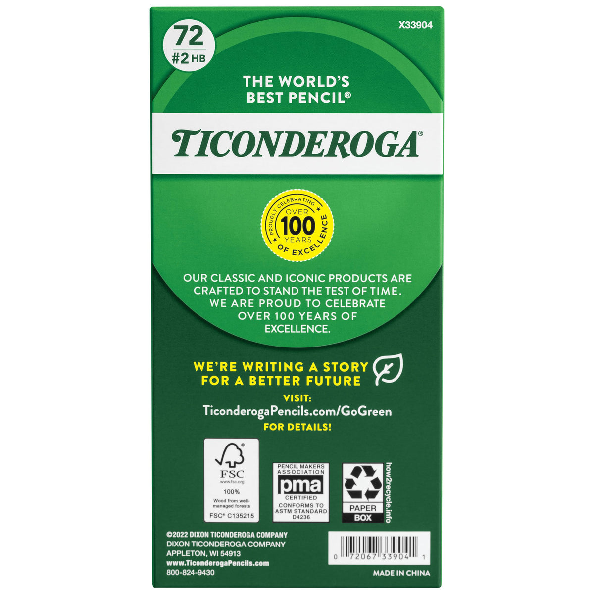 Ticonderoga Writing Instrument 33904, 72 Count – view 2