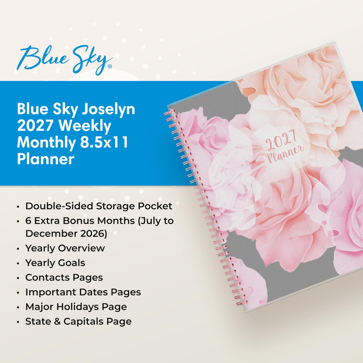 Blue Sky Planner 110394-27AMZ, 8.5" x 11" – view 9