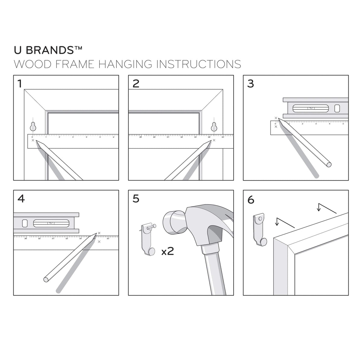 U Brands Writing Board 2918U00-01, 40"W x 30"H – view 8