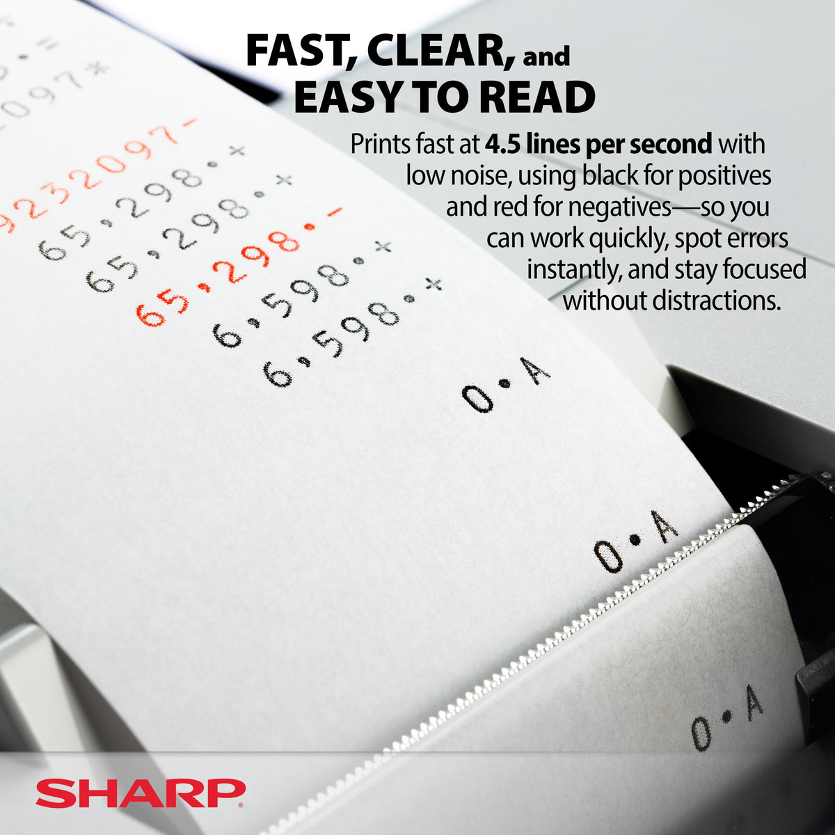 Sharp Calculator EL1197PIII, 8 5/8 x 12 7/8 – view 4