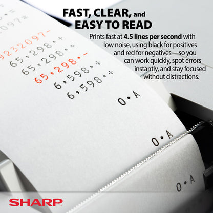 Sharp Calculator EL1197PIII, 8 5/8 x 12 7/8 – view 4