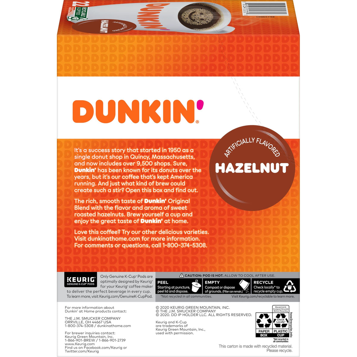 Dunkin' Coffee 881334012705, 22 Count (Pack of 4), 88 Count – view 3
