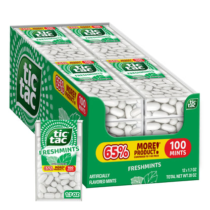 Tic Tac Sugar Candy 00009800053841, 1.7 Ounce (Pack of 12)