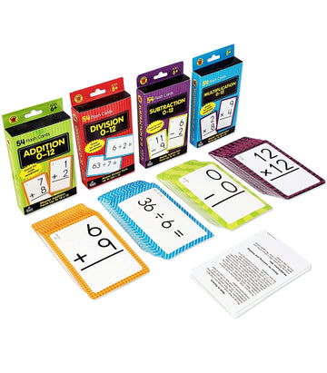 Carson Dellosa Education Flash Card 145173, 4-Pack, 216 Count