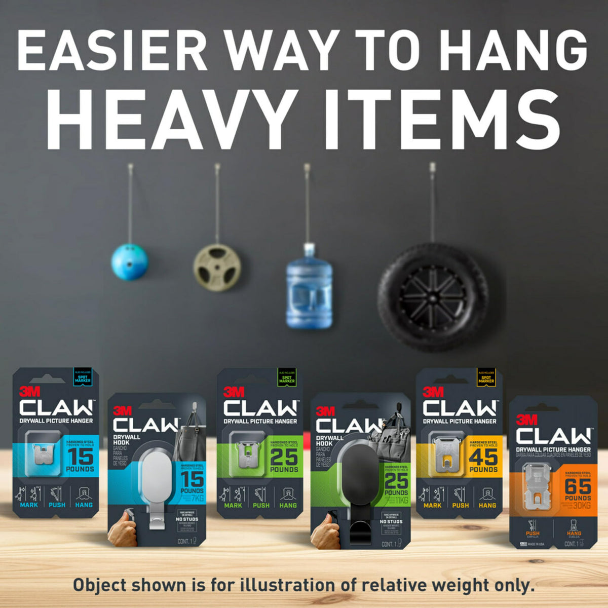 3M CLAW Picture Hanger 3PH15M-5ES, Small, 5 Count – view 9