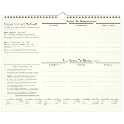AT-A-GLANCE Calendar PMG7728, 15"W x 12"H – view 5