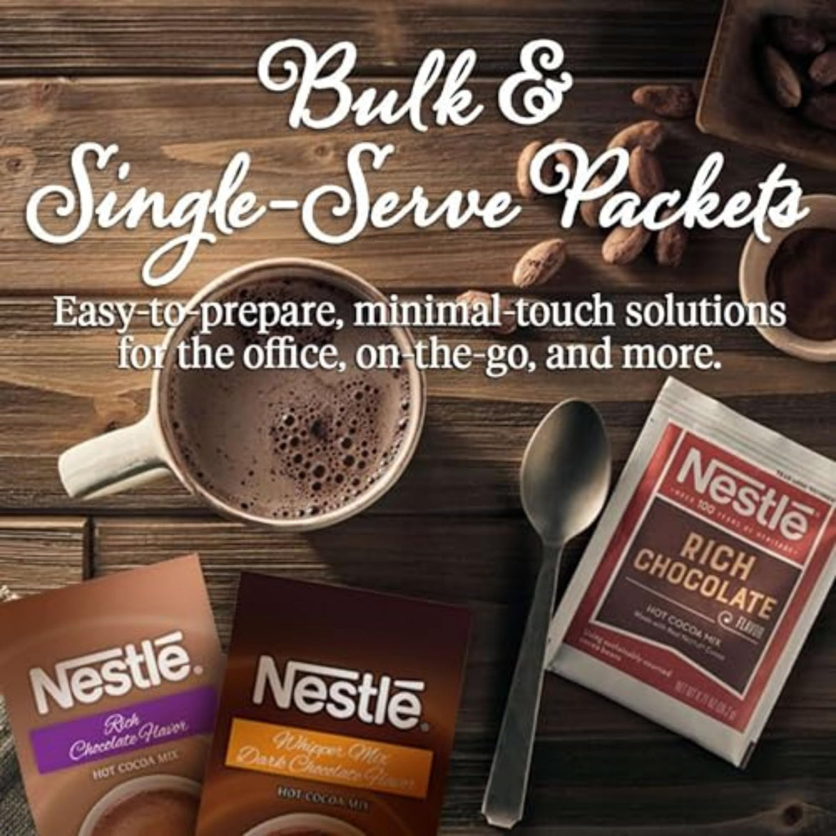 Nestle Hot Cocoa Flavored Drink Concentrate NES25485, 35.5 Ounce – view 4