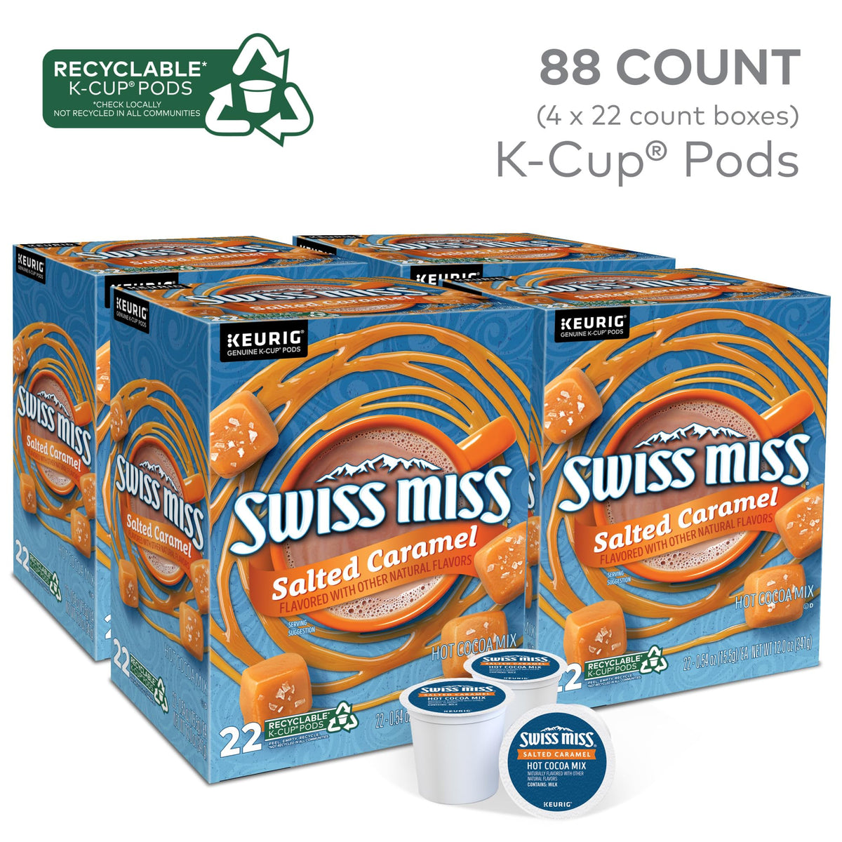 Swiss Miss Flavored Drink Concentrate, 22 Count (Pack of 4) – view 3