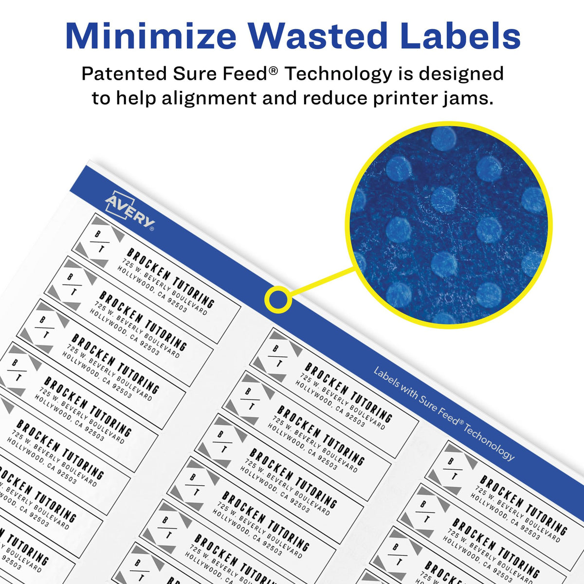 Avery Label 5167, 1/2" x 1 3/4", 8 Count – view 2