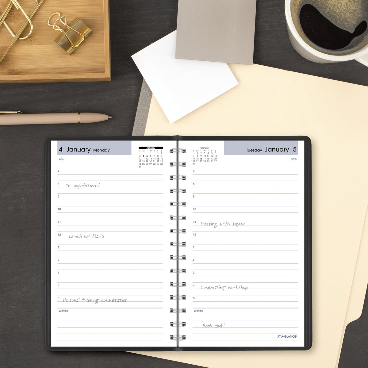 AT-A-GLANCE Planner SK4400, 5" x 8" – view 2