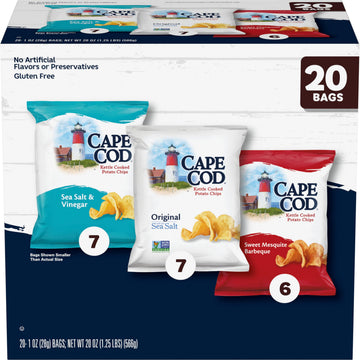 Cape Cod Snack Chip And Crisp 200790115025, 1 Ounce (Pack of 20)