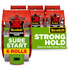 Scotch 145-6 Packing Tape, 6 Rolls