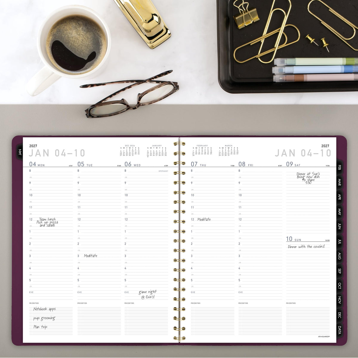AT-A-GLANCE Planner 70940X14, 8.25" x 11" – view 2