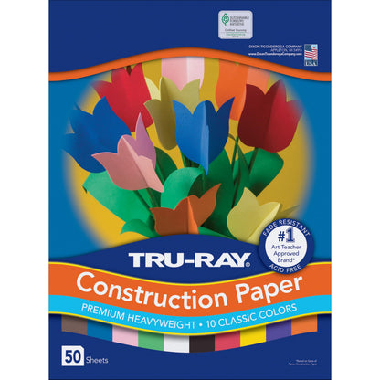 Tru-Ray Art Media Paper 103031, 50 Count, Warm Brown