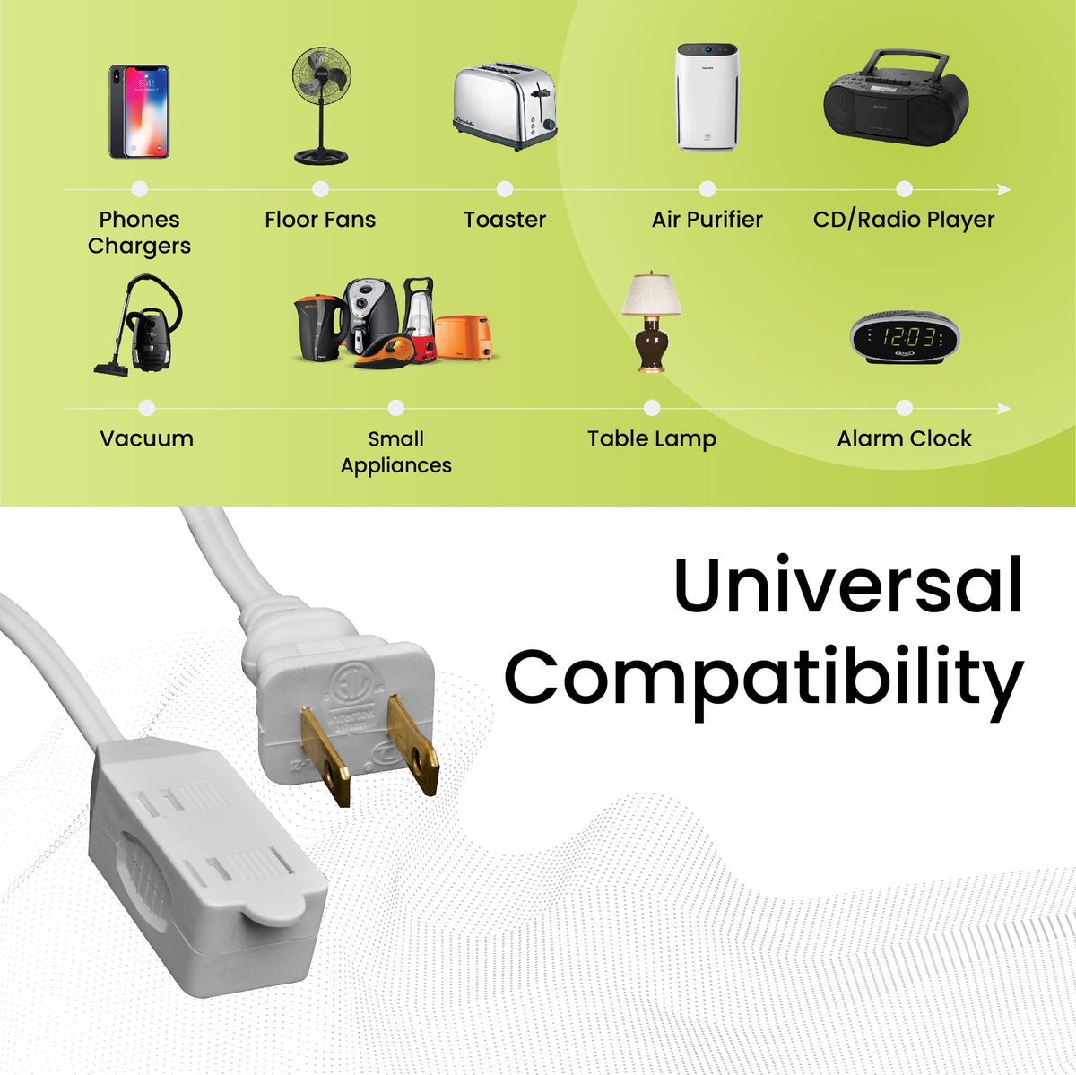 Power By GoGreen Power Cord GG-24712, 12 ft – view 4