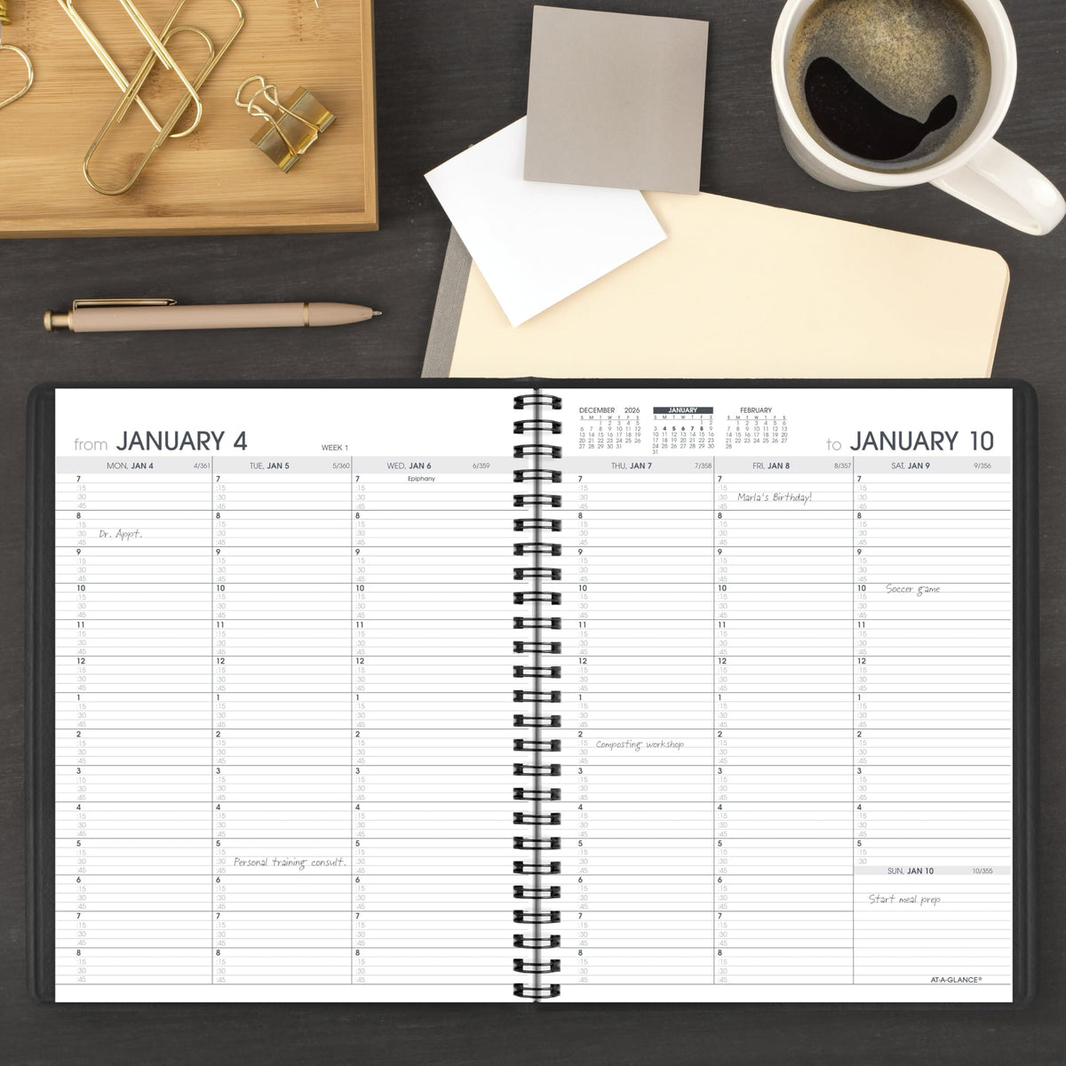 AT-A-GLANCE Planner 7095105, 7" x 8.75" – view 2