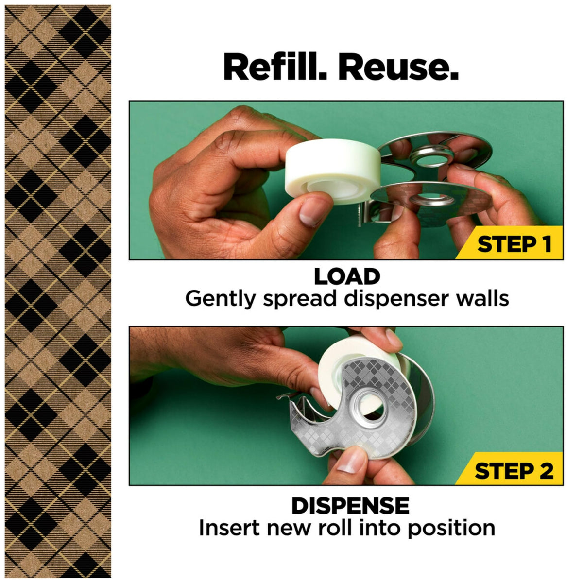 Scotch Adhesive Tapes 123R, 2 Rolls + Dispenser – view 10