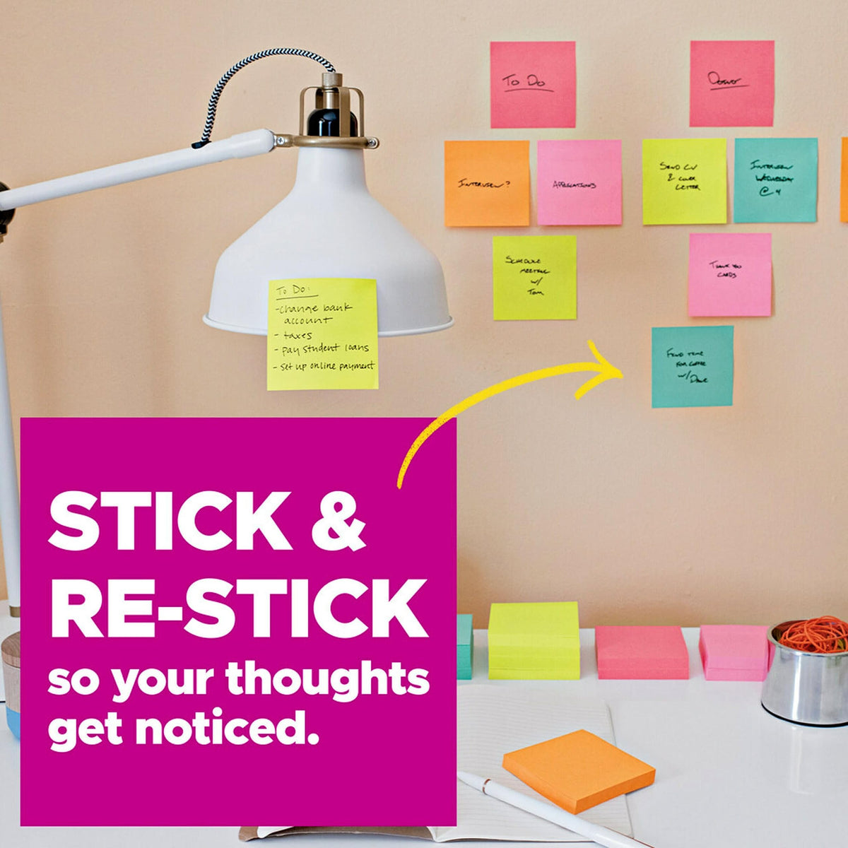 Post-it Self Stick Note 654-24SSAN-CP, 24 Pads – view 3