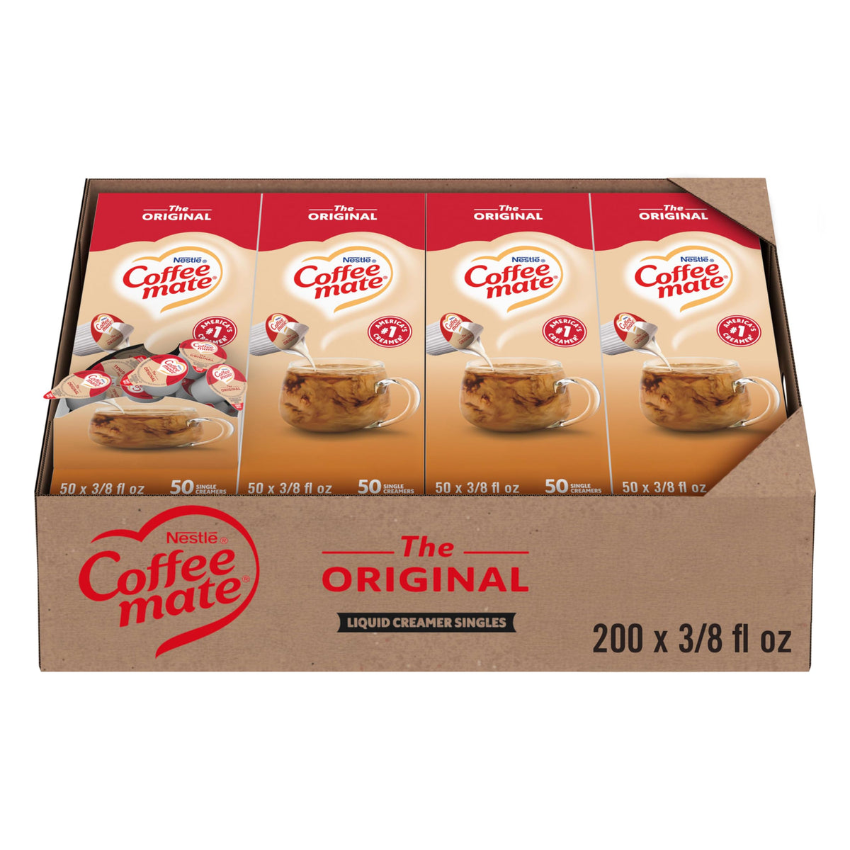 Coffee Mate Non Dairy Cream NES35110, 0.38 Fl Oz (Pack of 200)