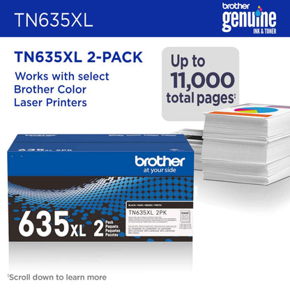 Brother Laser Printer Toner TN635XL 2PK, High Yield – view 2